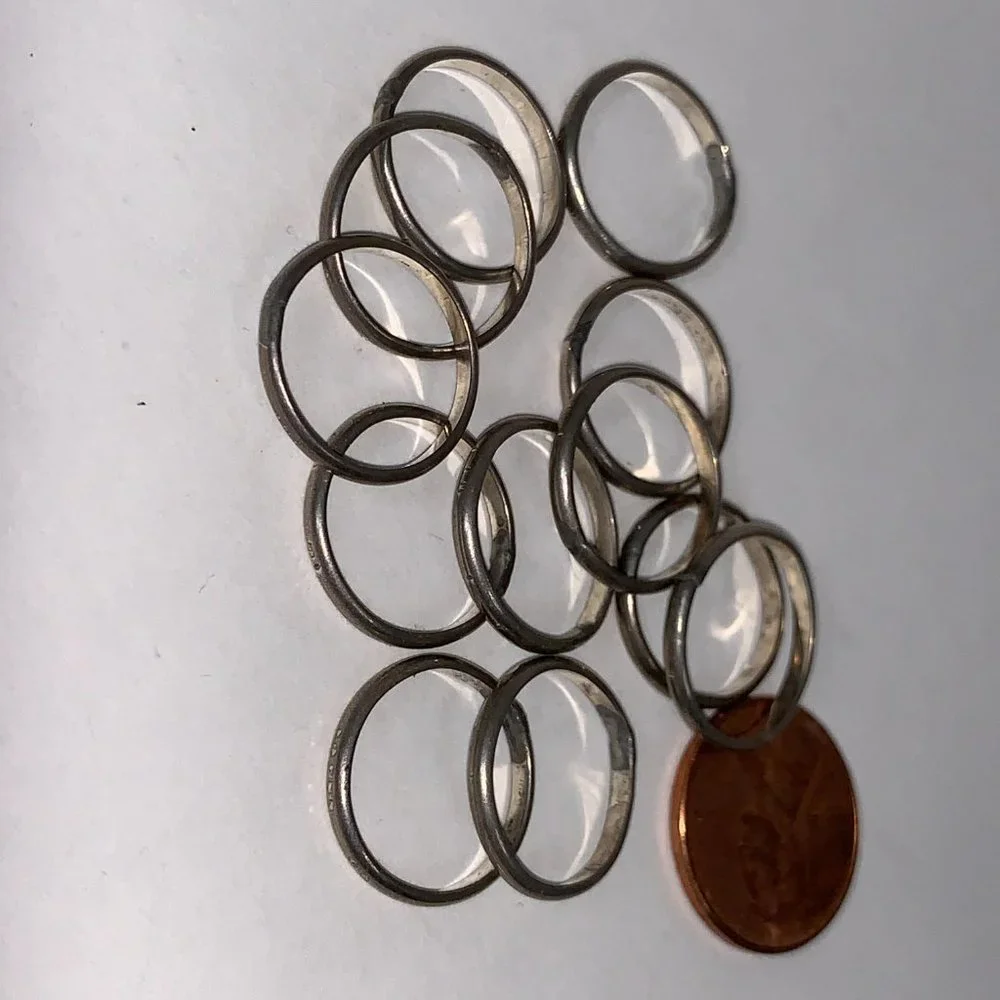 Sterling Silver Plain Band Ring, Size 3 1/4